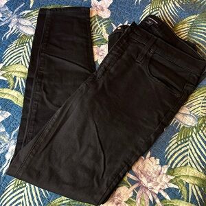 EUC J Crew Black 9” High Rise Toothpick Jeans (30)
